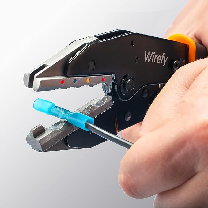Wirefy Heat Shrink Butt Connector Crimping Die 22-8 AWG | Replacement Die for Wirefy Ratcheting Crimping Tool | Precision Die for Marine, Automotive & Industrial Electrical Connectors