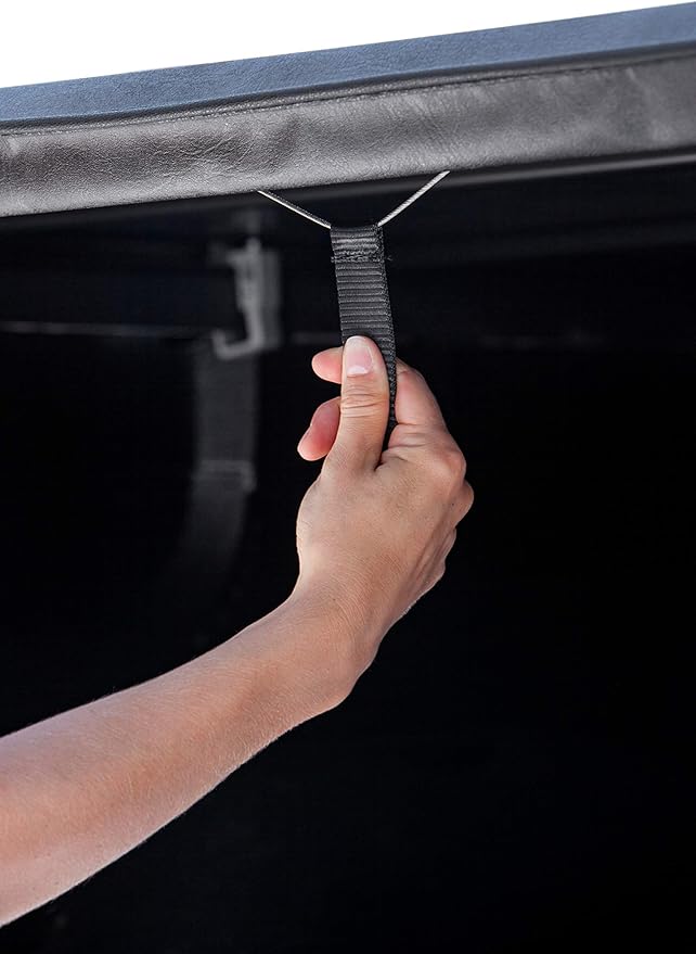 LEER ROLLITUP | Fits 2016-2023 Toyota Tacoma with 5’2" Bed with Track (Short Bed) | Soft Roll Up Truck Bed Tonneau Cover | 4R286 | Low-Profile, Easy 15-Minute Install - Fits Trail Edition (Black)