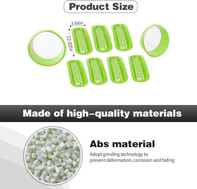 CheroCar for JK Mesh Grille Grill Insert & Headlight Cover Trim Exterior Accessories for Jeep Wrangler JK 2007-2017,Light Green…