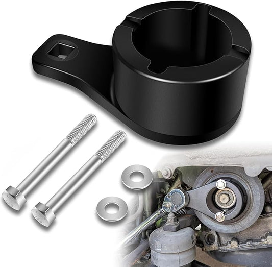 Sunluway for Toyota/Lexus Crankshaft Damper Pulley Holding Holder Tool fits 3.0L 3.3L V6, 4.0L 4.3L 4.7L V8 Engine Crank Pulley Tool Harmonic Damper Tool with 2PCS Crank Bolts