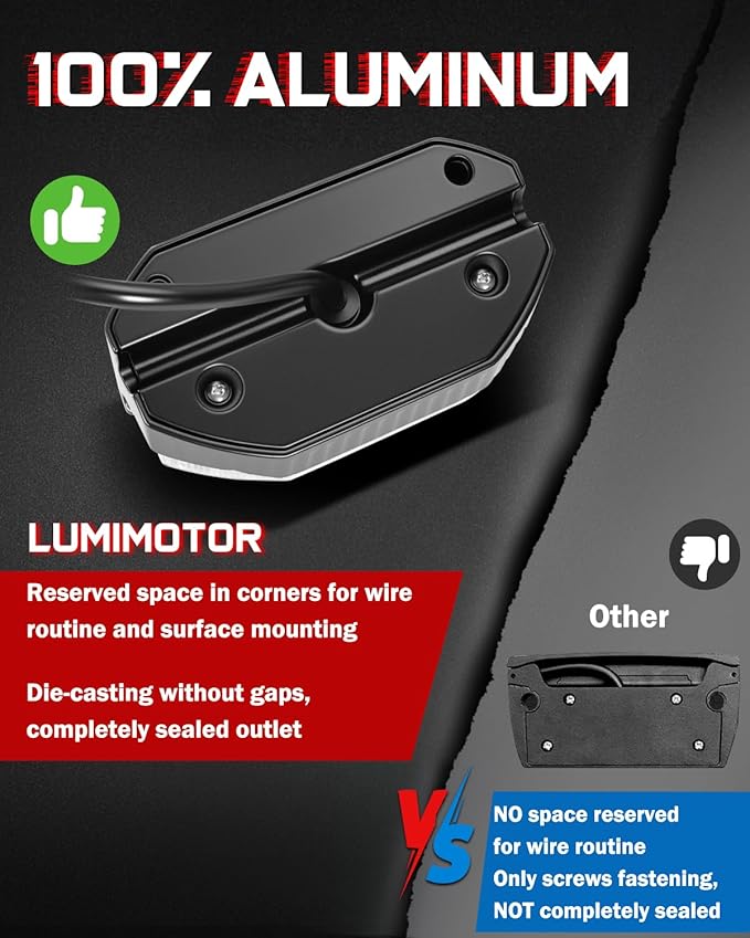 RV Lights Exterior LED Porch Light Aluminum 5 Inch, 12V 24V 4200LM Bright IP68 Waterproof LED Scene Cargo Lighting for RV Trailer Travel Camper 5th Wheels Motorhome UTV SUV Truck - 2 Packs