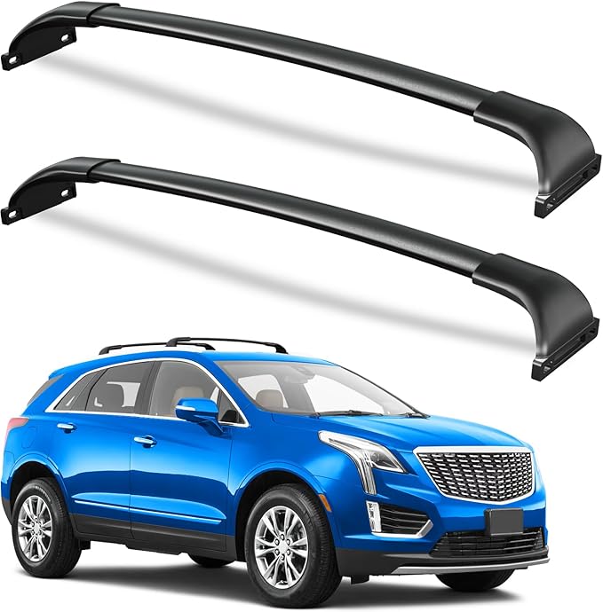 Roof Rack Cross Bars Compatible with Cadillac XT5 2017-2026, Heavy Duty All-Metal Aluminum Roof Rails Crossbars Cargo Canoe Black Rooftop Cargo Carrier Luggage Bike Snowboard.