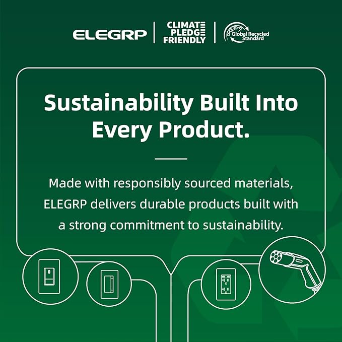 ELEGRP Tesla Level 2 EV Charger, 40A ETL Certified 9.6kW NACS Home & Wall Electric Car Charger with NEMA 14-50 Plug, PBE & LCR Tech, 25FT Cable for Tesla Model Y/3/X/S