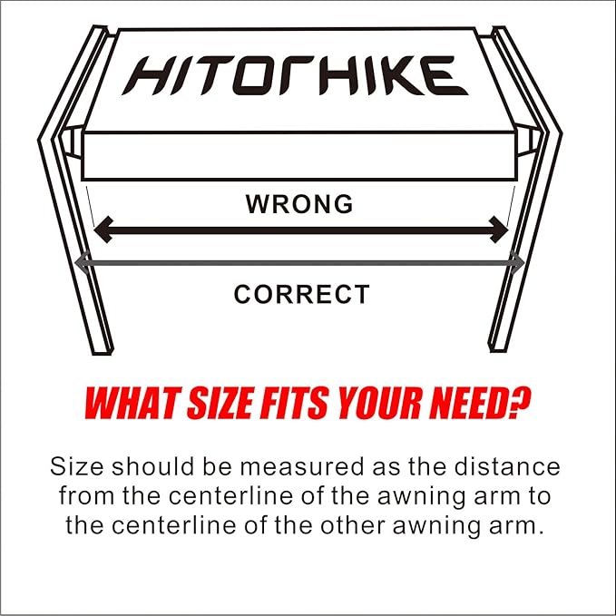 RV Awning Fabric Replacement Standard Grade Premium Vinyl (18'(Fabric 17'2"), Gray Fade)