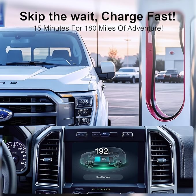 NACS to CCS EV Adapter Charges Non-Tesla EVs at Tesla Superchargers, 500 A/1,000 V - Fast Charging for CCS1 EVs, [Check with Your Automaker for Compatibility]