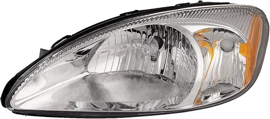 HEADLIGHTSDEPOT Chrome Housing Halogen Left Driver Headlight Compatible With Newmar Kountry Star 2005-2008