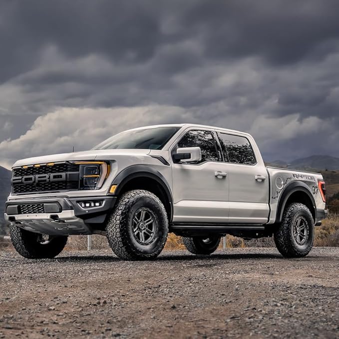 Vorsteiner Offroad VR-602BL 17x9 Tungsten Graphite Truck Wheel Set fits Ford F-150/F-150 Raptor/Bronco Raptor 2010+ (4 Wheels Included)