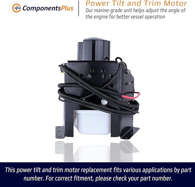 NEW TILT TRIM MOTOR ComponentsPlus Compatible With MERCURY ALPHA ONE ALL DRIVES 1988 1989 1990 1991 502 SSM6 DRVLN SSMM PLGIN 14336A8 14336A9 14336A20 88183A12 RT05046 1186752 88183A5 88183A8 PT510N