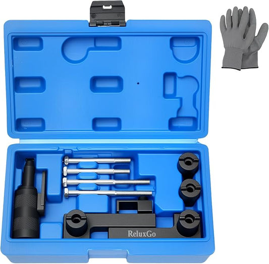 Camshaft & Crankshaft Timing Locking Tool Kit, Compatible with Volvo S40 S60 XC90 V70 S80 2.0 2.3 2.4 2.5 2.8 2.9T, 4 5 6 Cylinder Engine, Replace 9995452 9995451, with Case & Gloves