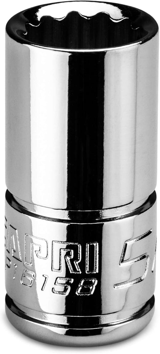 Capri Tools 5/16 in. Shallow Socket, 1/4 in. Drive, 12-point, SAE (CP16158)