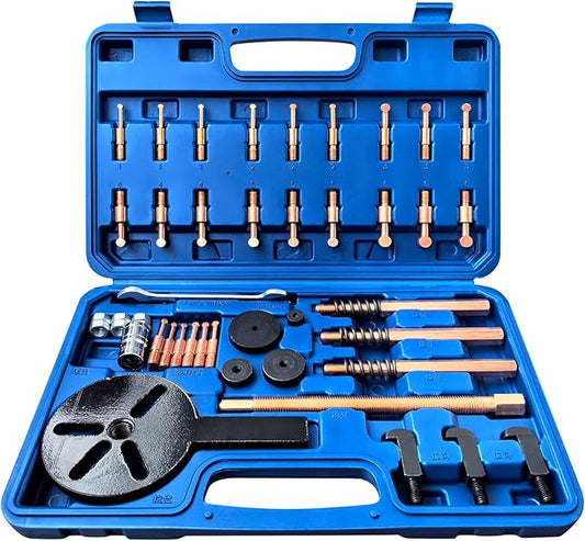36 in1 Bearing Puller Separator Kit, Inner Bearing Puller Set, Blind Hole Bearing Puller Bearing Removal Tool with Spanner and Socket for Repair Motorbikes Car and Other Machinery.