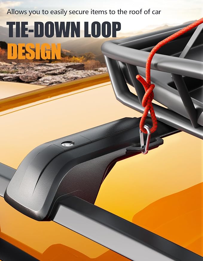 KINGGERI 330lbs All Aluminum Roof Rack Cross Bars Compatible with Toyota 4Runner 2010-2024 (with Raised Side Rails), Lockable Heavy Duty Anti-Theft roof Rack Crossbar Luggage Rack Kayak Accessories