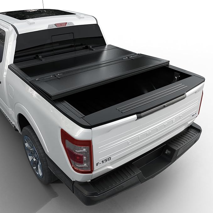 Low Profile Flip Up Truck Bed Tonneau Cover Fits 2015-2026 Ford F-150 5'5" Bed (66")