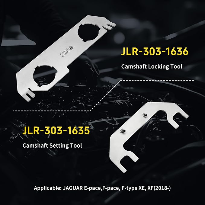 Engine Camshaft Timing Locking Tool kit Compatible with Land Rover Discovery Sport Evoque 2.0T Jaguar F pace XE XF Petrol Engine, JLR-303-1636 JLR-303-1635 JLR-303-1630 JLR-303-1656