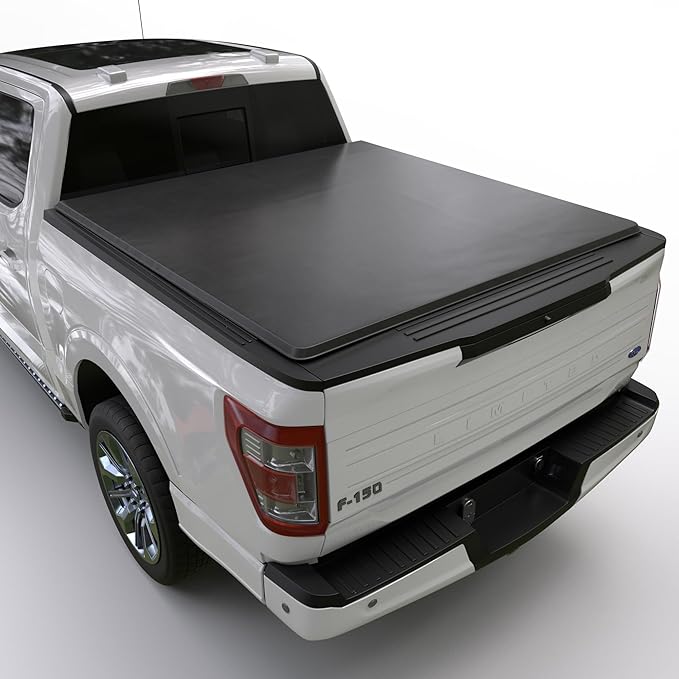 Soft Roll Up Truck Bed Tonneau Cover |SR016|Fits 2015-2026 Ford F150 5'5"Bed (66")