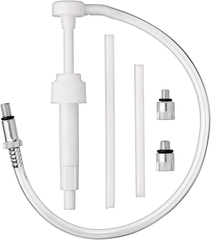 Slippery Pete - Lower Unit Gear Oil Pump for Standard Quart Bottles, Includes 3/8 inch Metal Swivel, 8mm and 10mm Adapters Fit Most Marine Boat Outboard Motors (NOT COMPATIBLE WITH VOLVO PENTA)