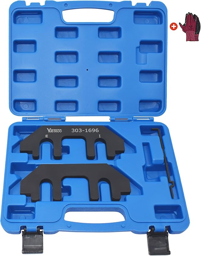 303-1696 Camshaft Holding Alignment Timing Tool, Compatible with Ford Explorer Lincoln Aviator Police Interceptor Utility 3.0L EcoBoost Engine, with Portable Case and Gloves