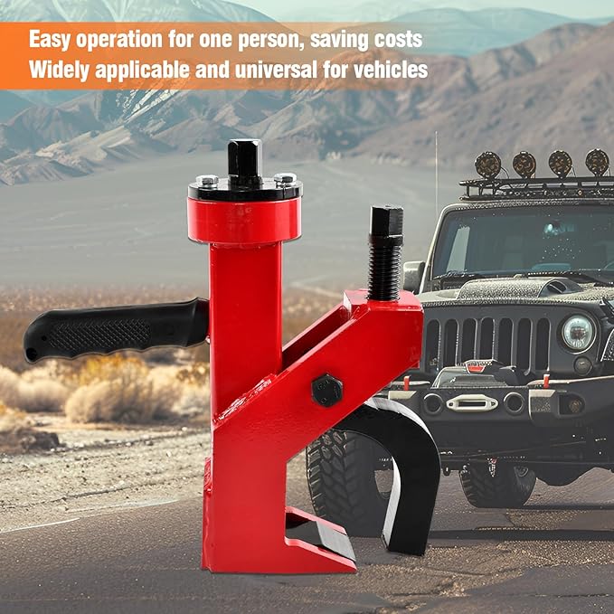 Pneumatic Bead Breaker Heavy Duty Tire Change Tool, Tire Scraping Machine Effortless Tire Changing for Car Trucks Tractor ATV RV - Red