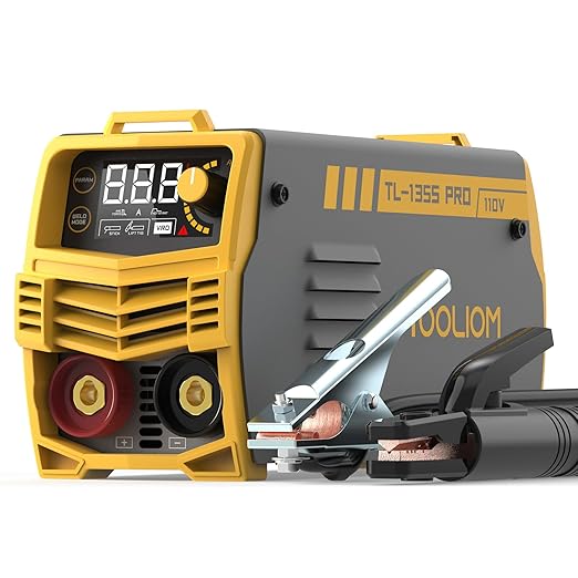 TOOLIOM 135A 110V Mini Stick Welder MMA ARC Welder Machine DC Inverter Welder with Hot Start, Arc Force and Anti-Stick Portable Welding Machine