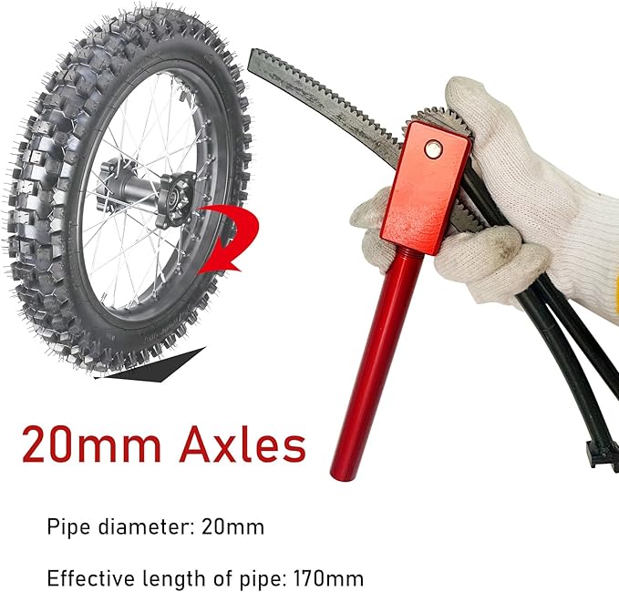 Dirt Bike Tire Changing Tool Kit for Enduro and Motocross Dirt Bike Tire Changer for 16" - 21" Wheels,15 mm to 25 mm Axles (Replace Original Tires)