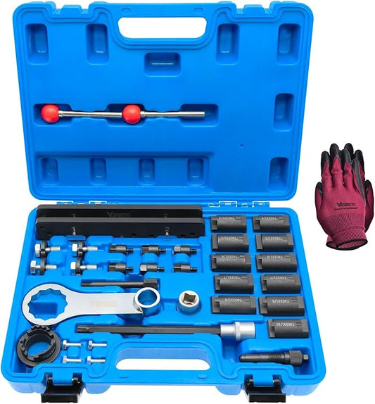 EA839 Engine Camshaft Locking Timing Tool Kit Compatible with VW Audi, Cam Locking Tool for Porsche 3.0T TFSi 2.9T Hybrid Version CXT, Camshaft Adjuster Counter Holder T40331, T90001, T90002