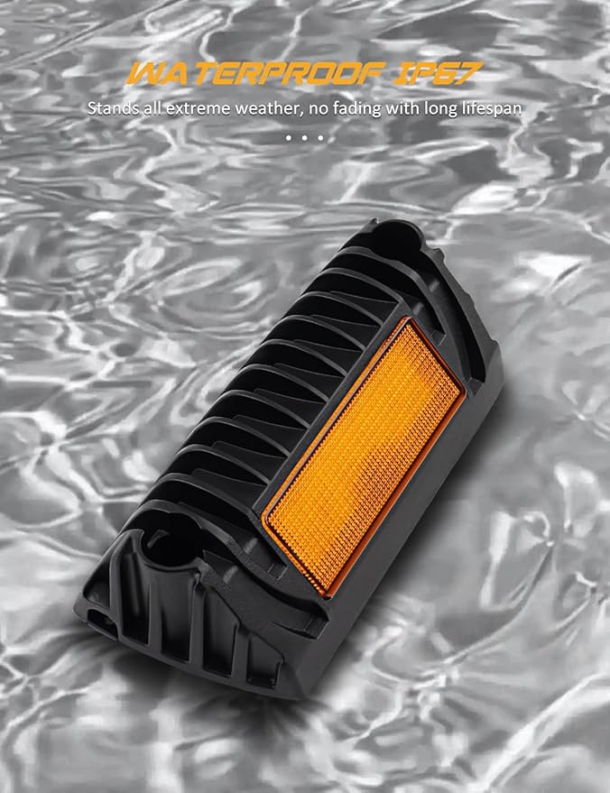 Chelhead 800lm Led RV Porch Light Exterior Utility Light 12V Amber Replacement Lighting Led Scene Lights Compatible with RVs, Traliers, Campers, Roof Rack, Trucks