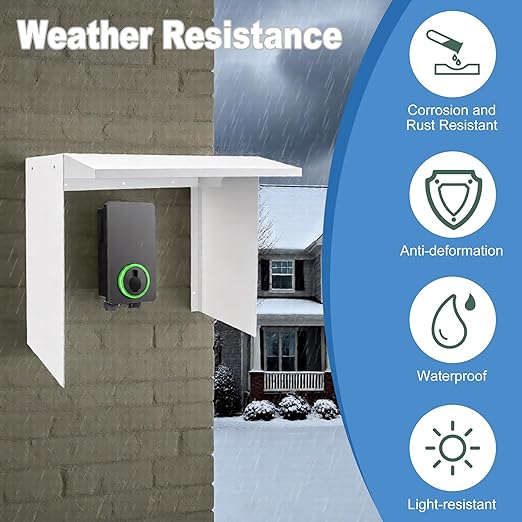 Wall Box Outdoor Ev Charger Cover, Charger Cover for Tesla, Outdoor Outlet Cover Weatherproof, 15.7" * 11.8" * 15.3" (Charger Cover)