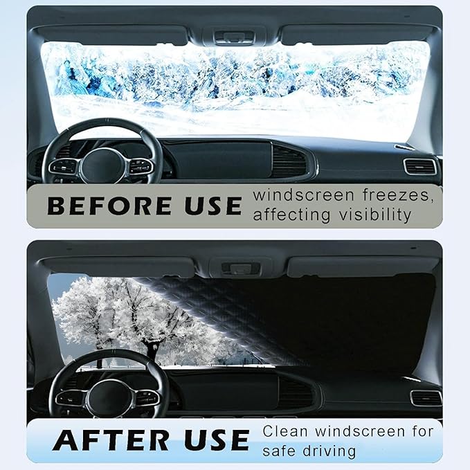 Custom fit for Subaru Windshield Snow Covers, 8 Layers WAaterproof Windproof Protection, Sun, Frost Defense, Ice, Snow, Sun, Designed for Subaru Accessories (for Subar-u Impreza)