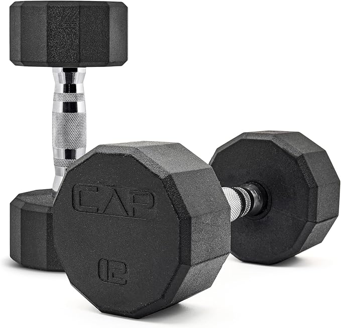 CAP Barbell Coated Dumbbell Weight | Multiple Options Pairs & Sets