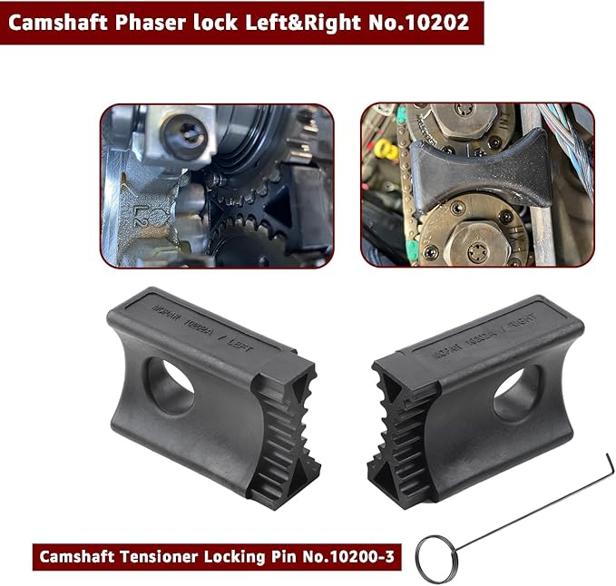6PCS Camshaft Phaser Timing Chain Tools for VW Jeep Chrysler Dodge 3.6L Pentastar 10200A 10202A 10369A Cam Locking Tool