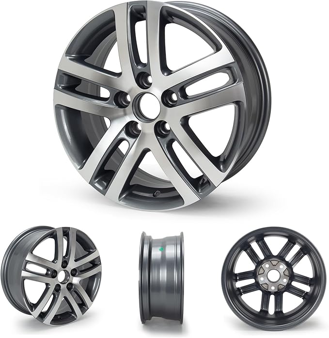 16'' x 6.5'' Aluminum Alloy Replacement for OE Wheel Rim Compatible with Jetta 2005-2018 - Direct Fit