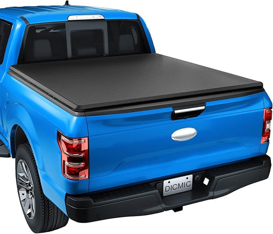 Soft Tri-Fold Truck Bed Tonneau Cover Compatible with 2016-2023 Toyota Tacoma 5FT Bed