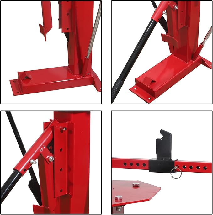 Portable Steel Multifunctional Manual Tire Changer Machine, Hand Tire Bead Breaker for Motorcycles, Go-Karts, Trailers, Bikes, ATVs, Trucks with Rim Sizes from 4" to 16.5"