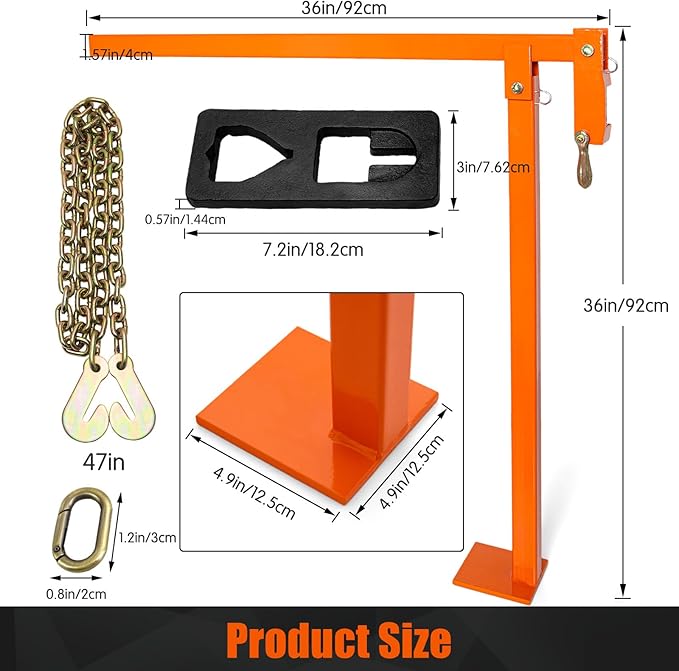 T-Post Puller, Fence Post Puller - Post Puller of Remove T-Posts, Wooden Fence Posts, Cement Plugs, or Small Tree Stumps