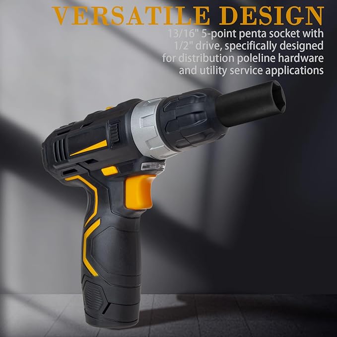 Penta Socket With 1/2" Drive and 13/16" 5-Point Utility, For Hard Workers Everywhere