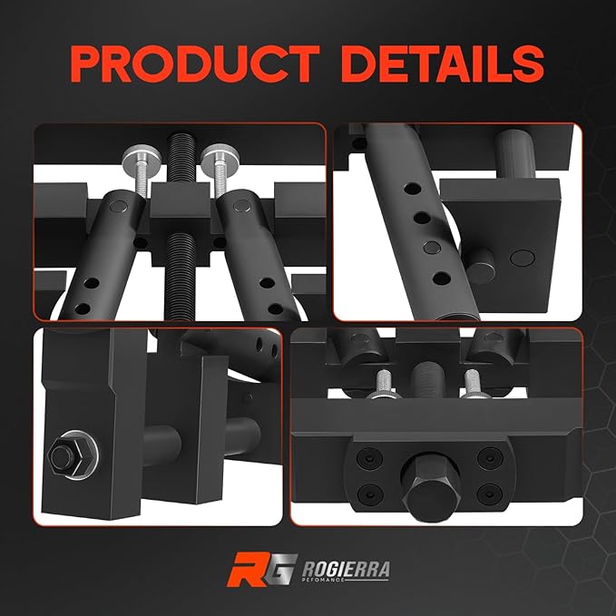 Universal Cylinder Liner Puller Tool for Mack, Cummins, CAT & Caterpillar - Heavy Duty Diesel Engine Wet Liner Removal (3-7/8" to 6-1/4" Bore) - Compatible with PT-6400-C, M50010-B, 3376015 Models