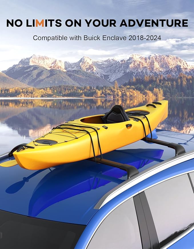 Roof Rack Cross Bars 220lbs Compatible with Jeep Compass 2018-2025,Heavy Duty All-Metal Aluminum Roof Rails Crossbars Cargo Canoe Black Rooftop Cargo Carrier Luggage.