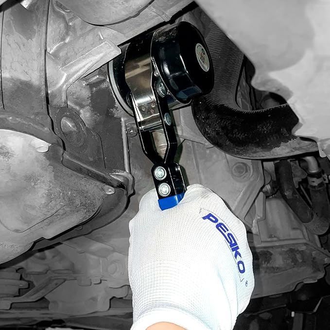 Small Swivel Oil Filter Wrench, Oil Fliter Removal Tool Fit 2-3/4" to 3-1/4" (70-83mm) Filters for Easily Remove Oil Filter