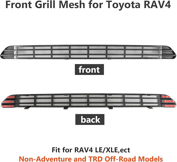 Front Grill Mesh Insert Compatible with Toyota RAV4 2019-2025, Air Vent Cover Guard (Not Fit for Adventure and TRD Off-Road Models)