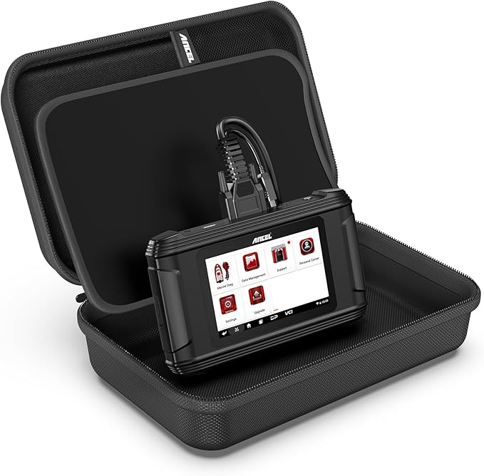 ANCEL Large Hard Protective Case, Waterproof Storage Box MR500 Marine OBD2 Diagnostic Scan Tool and Other Scanners (Only The Case), 13.39" x 8.27" x 4.92"