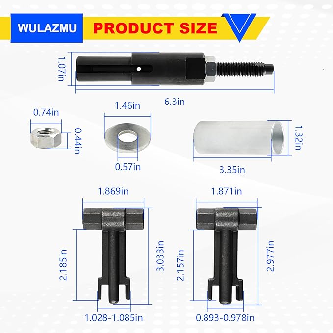 6778&6779 Injector Puller, 7222 Injector Tube Remover Installer Tools Kit for GM 6.6L 2001-2011 Duramax Diesel, Replaces J-44639, J-46594, J-45910