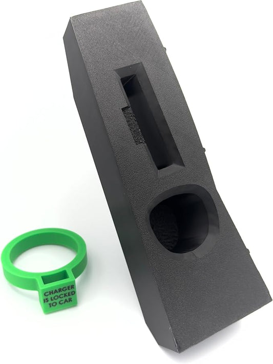 Door Dock for Tesla/J1772 Adapter for Model Y and Charger Locking Ring Bundle 2023-2025 (Green)