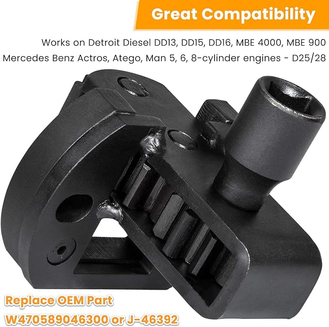 For Detroit Diesel DD15 DD16 Engine Camshaft Timing Tool+TDC Locating Pin+Brake Adjustment Tool 4.6MM&4.1MM+Barring Tool W470589104000 W470589001500 W470589046300/J-46392 W470589042300 W470589022300