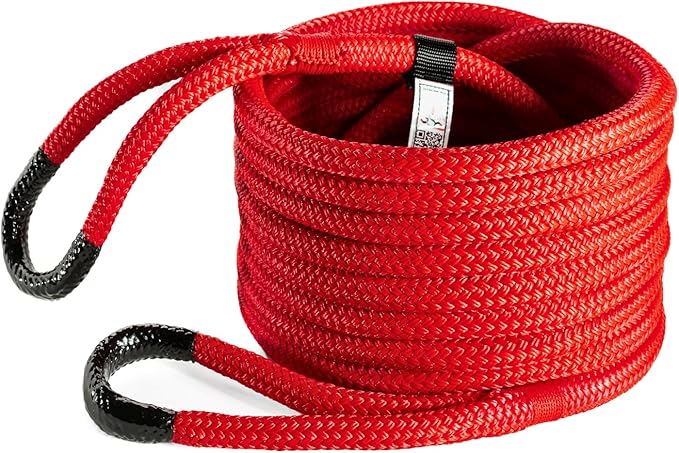 Yankum Kinetic Recovery Rope - Heavy Duty 5/8" x 30' Tow Rope, Off-Road & Vehicle Recovery, Kinetic Energy Ropes for 4x4, Jeep, and Trucks, Made in USA – Viper Series