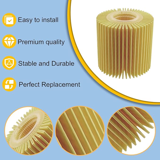 Oil Change Tool Kit, 04152-YZZA1 Oil Filter tool, Oil Filter Wrench, Drain Plug, Gasket for Select Toyota, Tacoma, Camry, Tundra, RAV4, Highlander, Lexus ES/RX/Sienna