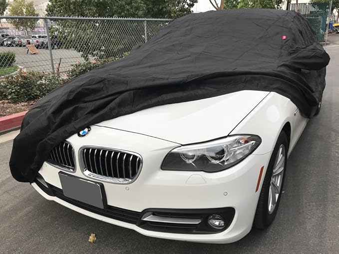 CarsCover Custom Fit 2012-2022 BMW 5 Series M5 528i 530i 530e 535i 535d 540i 550i Car Cover Heavy Duty Weatherproof Ultrashield Black Covers 528 530 535 540 550