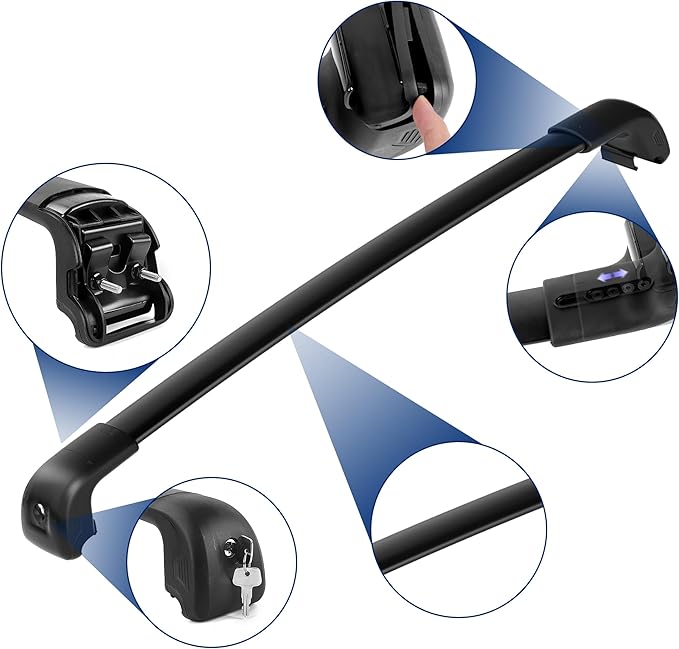 FLYCLE 220Lbs Roof Rack Cross Bars Compatible with Kia Sorento & Sorento Hybird 2021-2025 with Lock, Crossbars Cargo Racks Rooftop Luggage Canoe Kayak Camping Gear Bike Carrier Rack