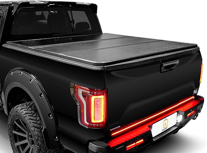 ONINE AWH Hard Tri-Fold Truck Bed Tonneau Cover Custom Fit 2019-2026 Chevy Silverado/GMC Sierra 1500 5.8ft Bed(69.9"), Aluminum Textured Black, Fleetside, All Weather
