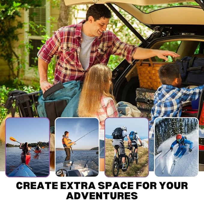 ERKUL Roof Rack Cross Bars for Mercedes Benz GLE (W166) 2015-2019 | Aluminum Crossbars with Anti Theft Lock for Rooftop | Compatible with Raised Rails - Silver