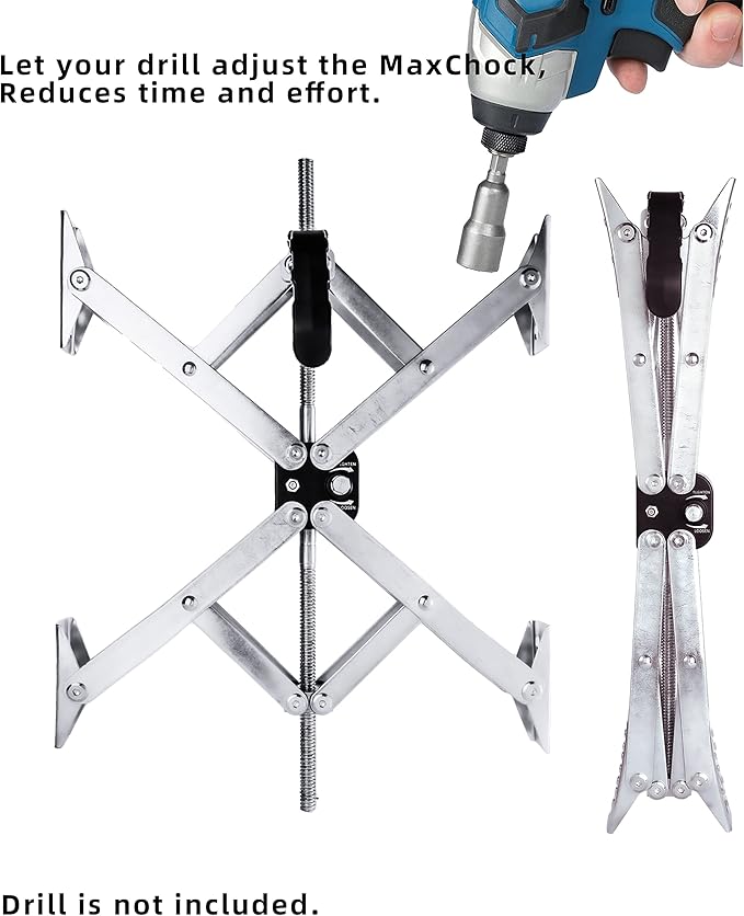 Wheel Chock X-Shaped Stabilizer (Allow Drill Adjust) Dual Axel RV Travel Trailer Camper Tire While Camping (XL-2 Pack)